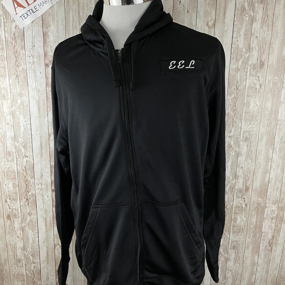 Nike Hoodie Mens Extra Large Black EEL Sweatshirt Pullover   N11 - Picture 2 of 8